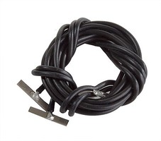 Walthers-Shinohara Code 83 or 100 Nickel Silver Terminal Joiners w/Black 22 Gauge Wire pkg(2)