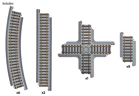 Walthers-Trainline Figure 8 Set - Power-Loc Track (TM)