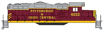 Walthers-Trainline EMD GP9M Pittsburgh & Ohio Central #4032 Model Train Diesel Locomotive HO Scale #137