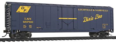 Walthers-Trainline Boxcar Louisville & Nashville Dixie Line Model Train Freight Car HO Scale #1402