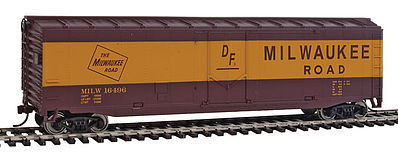Walthers-Trainline Boxcar Ready to Run Milwaukee Road HO Scale Model Train Freight Car #1405