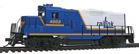 EMD GP9M RailLink #4003 (blue, white, yellow) Model Train Diesel Locomotive HO Scale #141