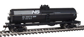 Walthers-Trainline Tank Car Ready to Run Norfolk Southern Black HO Scale Model Train Freight Car #1447
