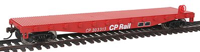 Walthers-Trainline Flatcar Ready to Run Canadian Pacific Model Train Freight Car HO Scale #1460
