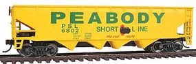 Walthers-Trainline 40' Quad Offset Hopper Peabody Short Line #6802 Model Train Freight Car HO Scale #1658
