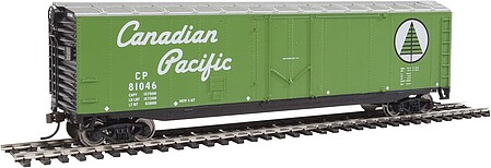 Walthers-Trainline 50 Plug Door Boxcar Ready to Run Canadian Pacific Model Train Freight Car HO Scale #1673