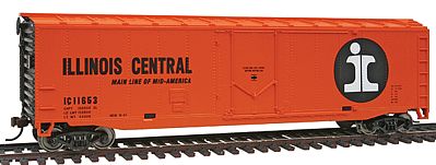 Walthers-Trainline 50 Plug Door Boxcar Illinois Central Model Train Freight Car HO Scale #1678