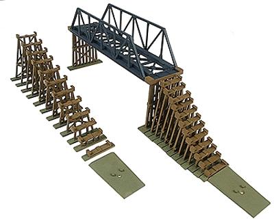 Walthers-Trainline Trainline(R) Bridge & Trestle Set - Kit - HO-Scale