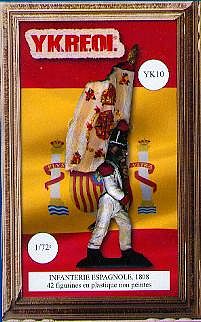 Ykreol 1808 Spanish Infantry (42) Plastic Model Military Figure 1/72 Scale #10