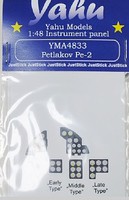 Yahu Petlakov Pe2 Instrument Panel for ZVE, MPM Plastic Model Aircraft Accessory 1/48 #4833 Yahu Petlakov Pe2 Instrument Panel for ZVE, MPM Plastic Model Aircraft Accessory 1/48 #4833