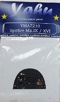 Yahu Spitfire Mk IX/XVI Instrument Panel Plastic Model Aircraft Accessory 1/72 #7210 Yahu Spitfire Mk IX/XVI Instrument Panel Plastic Model Aircraft Accessory 1/72 #7210