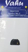 Yahu Spitfire Mk V Instrument Panel for TAM, SRT Plastic Model Aircraft Accessory 1/72 #7249 Yahu Spitfire Mk V Instrument Panel for TAM, SRT Plastic Model Aircraft Accessory 1/72 #7249