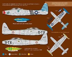 Zotz F84E/G Thunderjet Pt.1 for HBO (USA, France) Plastic Model Aircraft Decal 1/32 #32044 Zotz F84E/G Thunderjet Pt.1 for HBO (USA, France) Plastic Model Aircraft Decal 1/32 #32044