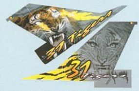 Zotz F16A MLU, FA122/F16Am of 31st Tiger Sq. Plastic Model Aircraft Decal 1/72 Scale #72001 Zotz F16A MLU, FA122/F16Am of 31st Tiger Sq. Plastic Model Aircraft Decal 1/72 Scale #72001