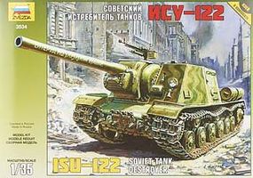 Zvezda ISU-122 Soviet Self Propelled Gun Plastic Model Tank Kit 1/35 Scale #3534