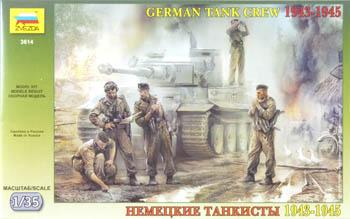ZVEZDA 1943-45 GERMAN TANK CREW 5 FIGURES 