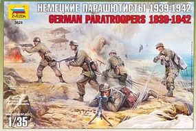 German Paratroopers 1939-42 (5) Plastic Model Military Figure 1/35 Scale #3628