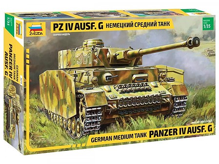 Zvezda Panzer IV Ausf G SdKfz161 Plastic Model Military Tank Kit 1/35 Scale #3674