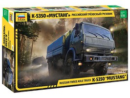Zvezda Kamaz 3-Axle Truck Plastic Model Military Vehicle Kit 1/35 Scale #3697