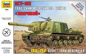 Zvezda ISU-152 Soviet Self Propelled Gun Plastic Model Military Vehicle Kit 1/72 Scale #5026