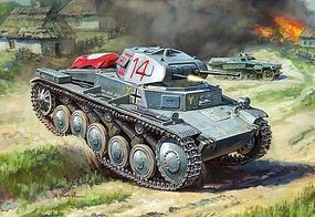 Zvezda German PzKpfw II Light Tank (Snap) Plastic Model Tank Kit 1/100 Scale #6102 Zvezda German PzKpfw II Light Tank (Snap) Plastic Model Tank Kit 1/100 Scale #6102