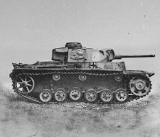 Panzer III Flamethrower Tank Snap Kit Plastic Model Tank Kit 1/100 Scale #6162