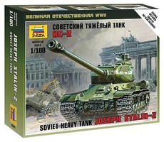 Soviet Joseph Stalin 2 Tank Plastic Model Military Vehicle Kit 1/100 Scale #6201
