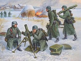 Zvezda German 80mm Mortar w/Crew Winter Uniform (Snap) Plastic Model Military Figure 1/72 #6209 Zvezda German 80mm Mortar w/Crew Winter Uniform (Snap) Plastic Model Military Figure 1/72 #6209