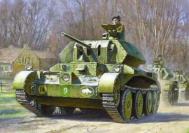 Zvezda British Crusader Mk IV Tank Kit 1/100 Scale Plastic Model Military Vehicle #6227