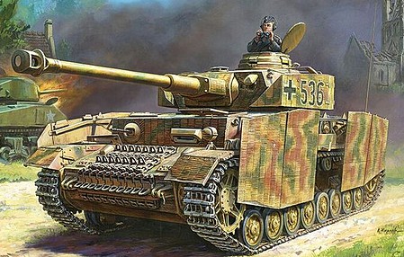 Zvezda Panzer IV Ausf H Tank Snap Plastic Model Military Vehicle Kit 1/100 Scale #6240
