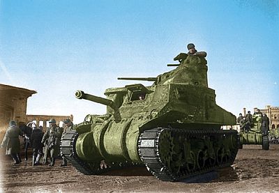 Zvezda M3 Lee Tank (Snap) (New Tool) 1/100 Scale Plastic Model Military Vehicle #6264