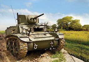 Zvezda US Stuart Tank (Snap) (New Tool) 1/100 Scale Plastic Model Military Vehicle #6265