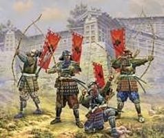 Samurai-Archers Plastic Model Military Figure 1/72 Scale #6404