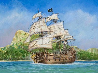 PIRATE SHIP Ship in A Bottle Kit - WoodKrafters Kits