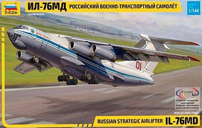 Zvezda Russian IL76 MD Strat Air Plastic Model Airplane Kit 1/144 Scale #7011