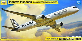 Zvezda Airbus A350-1000 Passenger Airliner Plastic Model Airplane Kit 1/144 Scale #7020