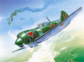 WWII LA5 FN Soviet Fighter Plastic Model Airplane Kit 1/72 Scale #7203