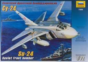 Zvezda Sukhoi Su24 Soviet Front Bomber Plastic Model Airplane Kit 1/72 Scale #7265 Zvezda Sukhoi Su24 Soviet Front Bomber Plastic Model Airplane Kit 1/72 Scale #7265