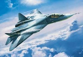 Zvezda Sukhoi T-50 Russian Stealth Fighter Plastic Model Airplane Kit 1/72 Scale #7275