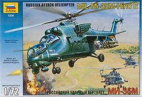 Zvezda MiL Mi-35 Helicopter Gunship Plastic Model Helicopter Kit 1/72 Scale #7276