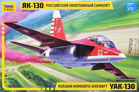 Zvezda Russian YAK 130 Aerobatic Plastic Model Airplane Kit 1/72 Scale #7316