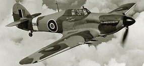 Zvezda Hawker Hurricane Mk II C Fighter Plastic Model Airplane Kit 1/72 Scale #7322