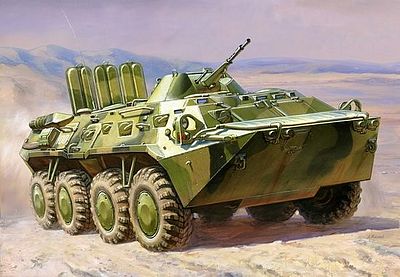 Zvezda BTR80 Russian Armored Vehicle Plastic Model Peraonnel Carrier Kit 1/100 Scale #7401