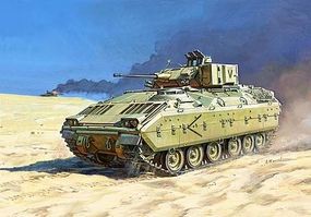 Zvezda M2 Bradley US Infantry Fighting Vehicle Plastic Model Tank Kit 1/100 Scale #7406