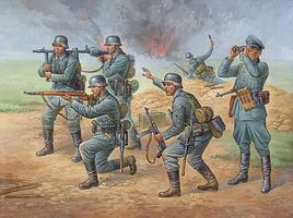 WWII German Infantry (35) (New Tool) Plastic Model Military Figure 1/72 Scale #8078