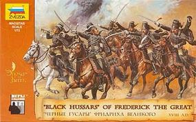 Zvezda Black Hussars of Frederick II The Great of Prussia Plastic Model Military Figure 1/72 #8079 Zvezda Black Hussars of Frederick II The Great of Prussia Plastic Model Military Figure 1/72 #8079