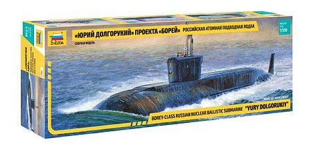 Zvezda Russian Class Nuclear Ballistic Sub Plastic Model Military Ship Kit 1/350 Scale #9061