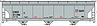 ACF 47' 3-Bay Center-Flow Covered Hopper Union Pacific ACF 47' 3-Bay Center-Flow Covered Hopper Union Pacific