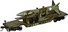 52' Flatcar Olive Drab Military w/Missile 52' Flatcar Olive Drab Military w/Missile