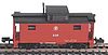 Bowser Manufacturing Co. PRR Class N5 Steel Cabin Car (Caboose) - Assembled -- Pennsylvania-Reading Seashore Lines - N-Scale